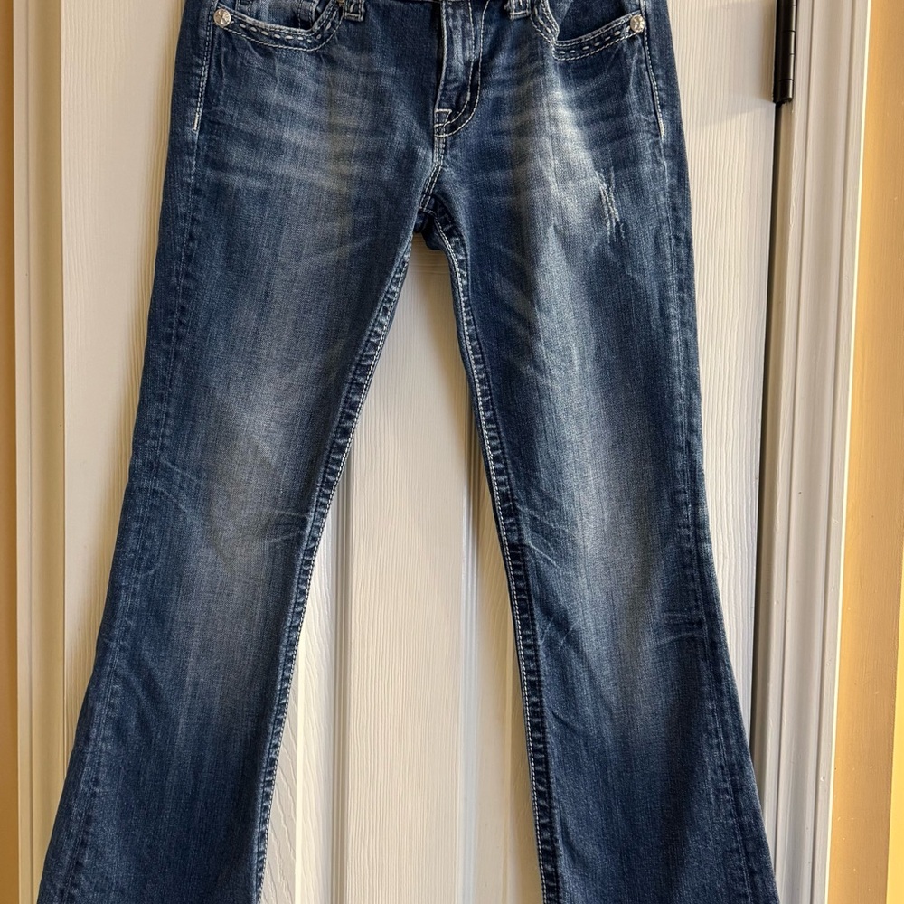 Miss Me Blue Flare Wide Leg Jeans
